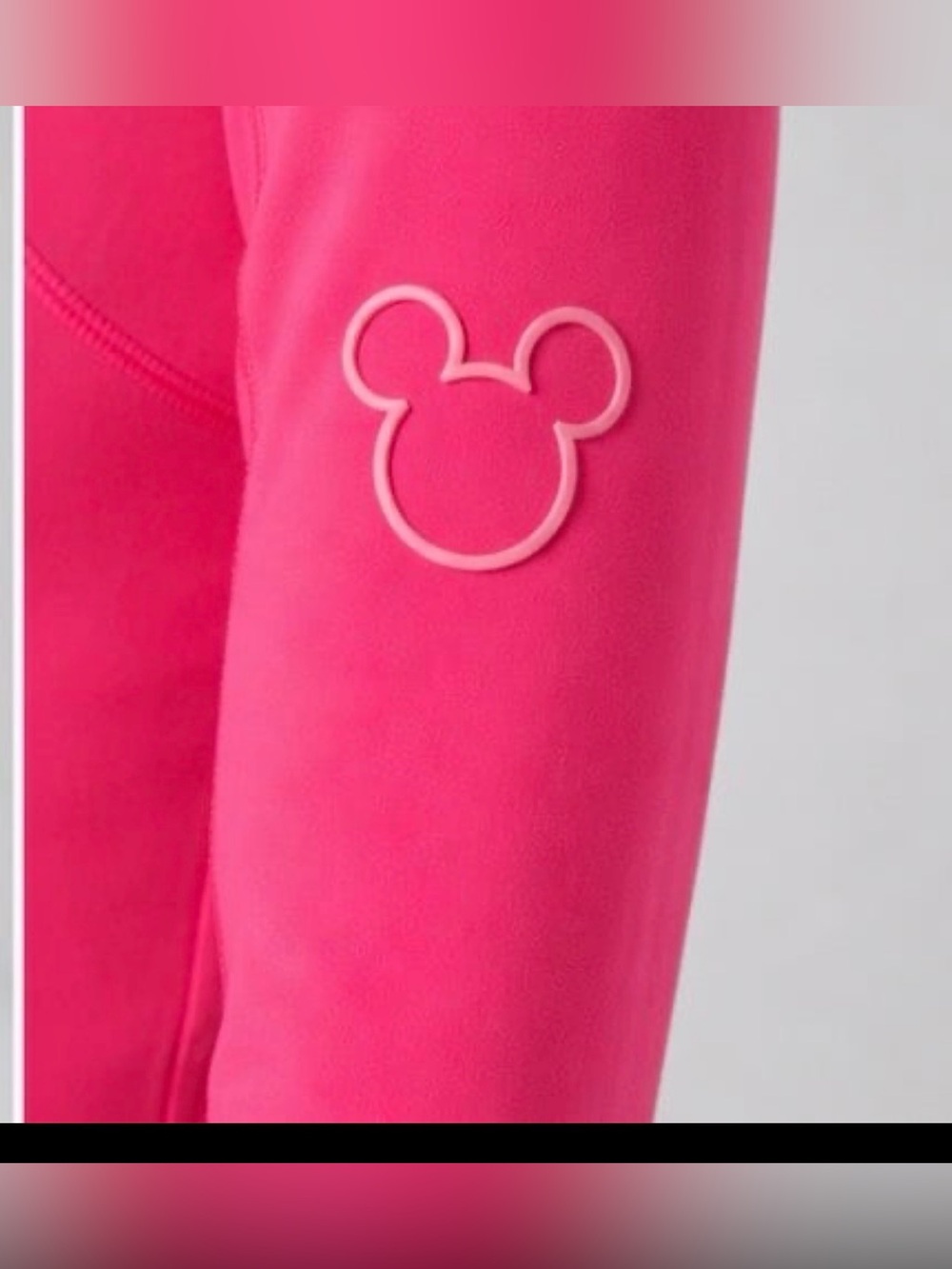 Lululemon Define Jacket Pink Disney Mickey Logo Size 2 Thumbholes - Picture 4 of 12